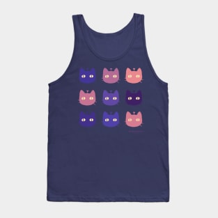 9 Sunset Kitty by Sunnie Meowtlu Tank Top